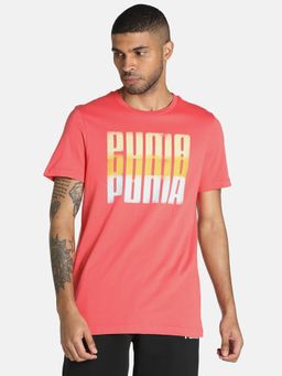 Puma - Summer Squeeze Graphic Ii Men Pink T-shirt