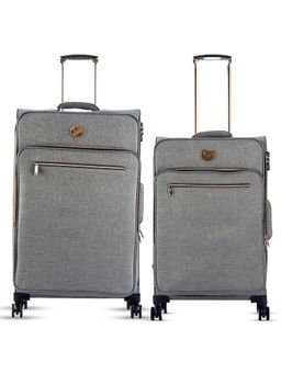 it luggage - Glisten 12 2427 08 Grey Shiny Gold 24 28 cm Trolley Bag (Pack of 2)