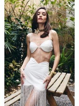 IT GIRL - Female Polyester White Solid Top