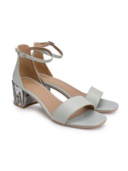 Hydes N Hues - Heels Green Solid Sandal For Women