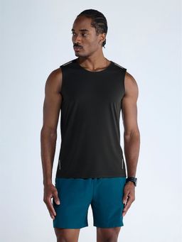 Cava Athleisure - Black Nylon Solid Tank