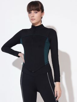 CLOTHWIK - Black Solid Jacket