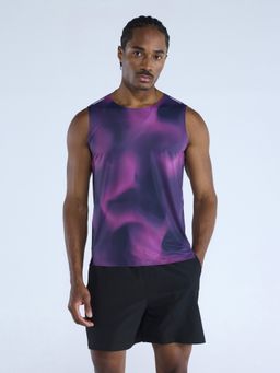 Cava Athleisure - Purple Nylon Solid Tank
