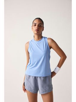 Sawsee - Blue Nylon Solid Tank