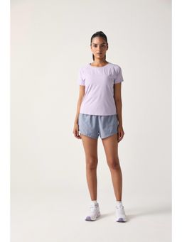 Sawsee - Lavender Nylon Solid T-Shirt