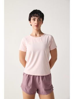 Sawsee - Pink Nylon Solid T-Shirt