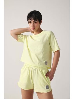 Sawsee - Green Cotton Solid T-Shirt