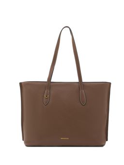 MIRAGGIO - Brown Pu Textured Tote Bag