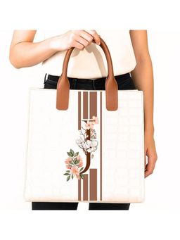 Strutt - Personalised With Letter J Tote Bag with Detachable Strap (Medium)