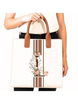 Strutt - Personalised With Letter L Tote Bag with Detachable Strap (Medium)