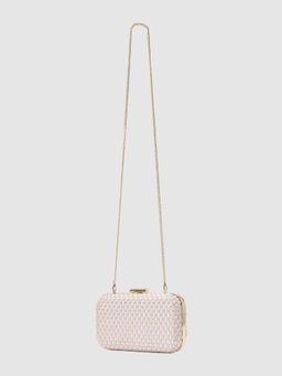 Forever New - Savannah Satin Weave Clutch with Detachable Chain