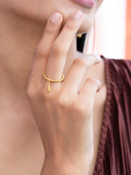 Shaya by CaratLane - Grow With The Flow Ring in Gold Plated 925 Silver