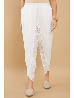 Soch - Women White Rayon Solid Pant
