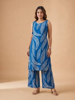 BERRYLICIOUS - Cotton Blue Polka Printed Co-Ord Set