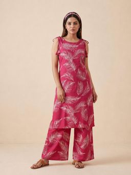 BERRYLICIOUS - Women Cotton Pink Co-Ord Set