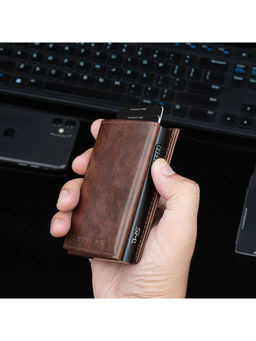 The Wallet Store - Defender Rfid Protected Wallet Cardholder - Brown