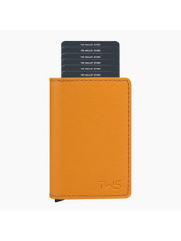 The Wallet Store - Vivid Vault Rfid Protected Metal Cardholder - Mustard
