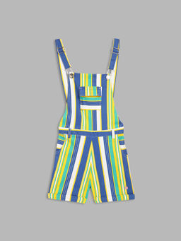 Blue Giraffe - Girls Multi Striped Jumpsuit