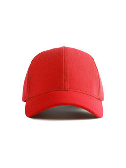 Omtex - Unisex Solid Red Caps