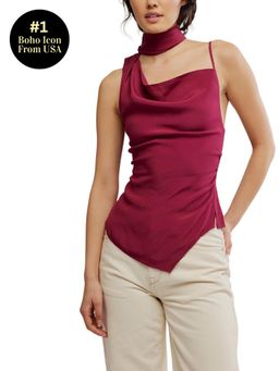 Free People - Red True To You Top