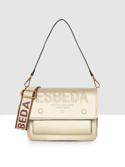 ESBEDA - Silver Embossed Sling Bag with Detachable Strap (Set of 2)