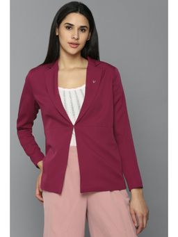 Allen Solly - Pink Solid Blazer