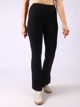 SKECHERS - Branded Kick Flared Trackpant - Black