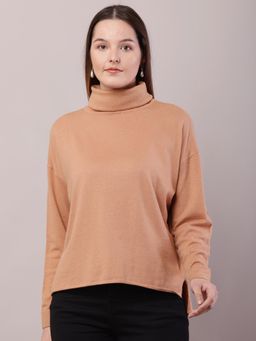 NOBARR - Women's Viscose Brown Sweater