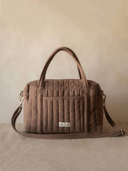 Akiiko - Espresso Crinkle Duffle Bag