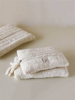 Akiiko - ivory cloud rectangle pouch (set of 3)