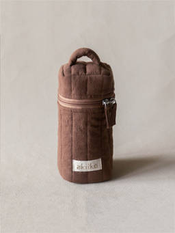 Akiiko - Espresso Crinkle Makeup Brush Pouch