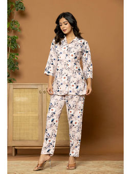 Gahan - Women Multi-Color Printed Pure Cotton Tunic with Printed Pant (Set Of 2) (Set of 2)