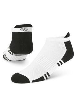 Dynamocks - Dual Solid White Men Bamboo Ankle Length Socks - Free Size