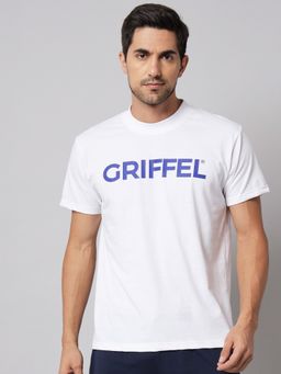 Griffel - White Men Registered Logo Regular fit White T-Shirt