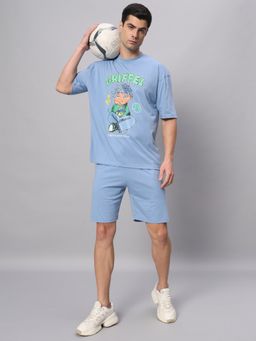 Griffel - Blue Anime T-Shirt & Shorts (Set of 2)