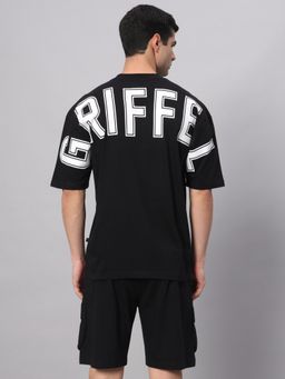 Griffel - Black Sports T-Shirt & Shorts (Set of 2)