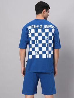 Griffel - Blue MAKE A MOVE T-Shirt & Shorts (Set of 2)