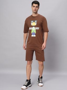 Griffel - Brown Boy T-Shirt & Shorts (Set of 2)