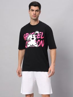 Griffel - Black White Bunny T-Shirt & Shorts (Set of 2)