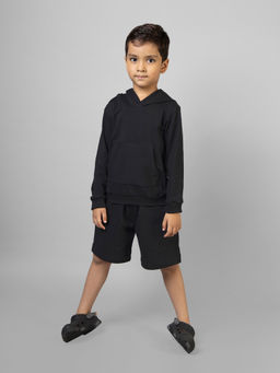 ZIP ZAP ZOOP - Black Casual Pure Cotton Co-Ord (Set of 2)