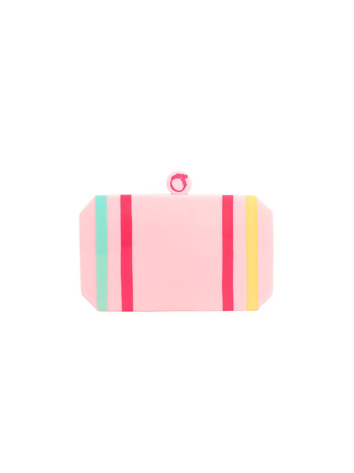 Buy Oceana Clutches Pink Resin Rectangle Bag Online