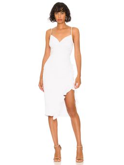 MORE TO COME - Natasha Ruffle Midi Dress