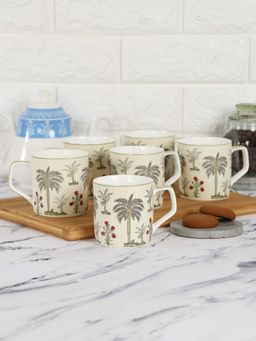 India Circus by Krsnaa Mehta - Chevron Palms Mug (Set of 6)