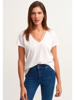 OXXO - White Solid T-shirt