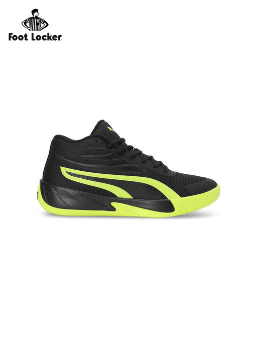 Puma Court Pro Unisex Black Green Basketball Shoes