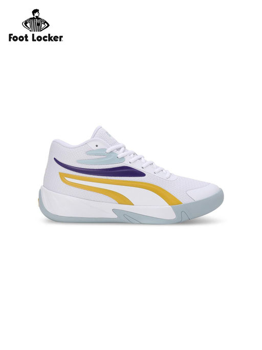 Buy Puma Court Pro Unisex Off White Yellow Basketball Shoes