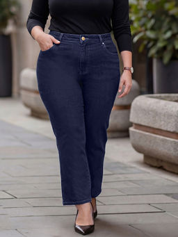 Style Quotient - Plus Size Blue High Rise Slim Fit Jeans