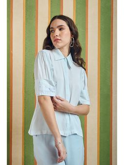 Orthodox - Folded Edge Blue Shirt