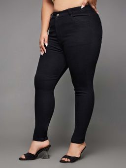 Miss Chase - A+ Curve Collection Plus Size Skinny Fit High Rise Stretchable Denim Jeans