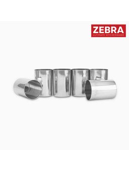 ZEBRA - Stainless Steel Water Glass, 300Ml, (Set Of 6)